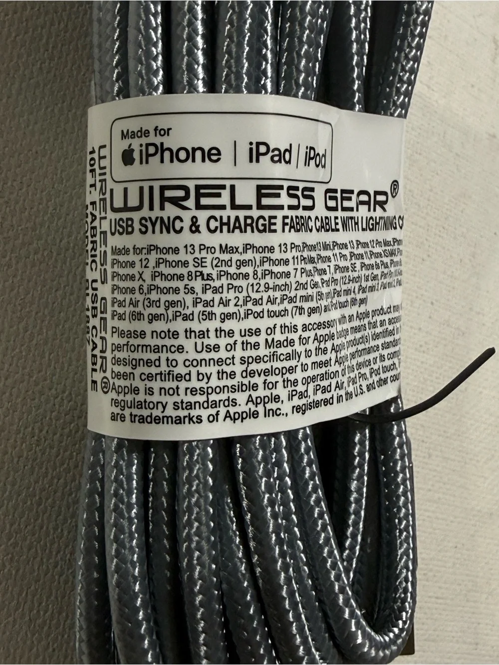 Blue Portable Power Bank Wireless Gear and Cord